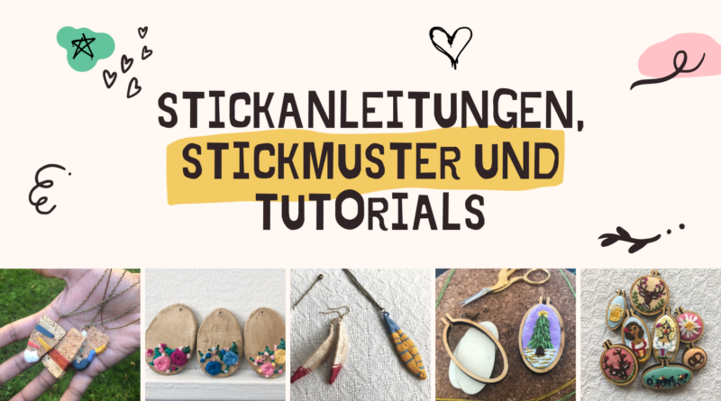 Übersicht Stickmuster Stickanleitungen